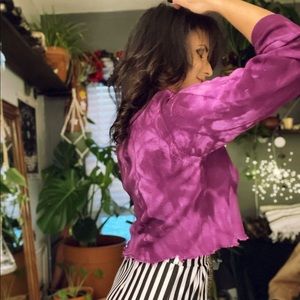 Custom Dyed Benneton Cropped Sweater